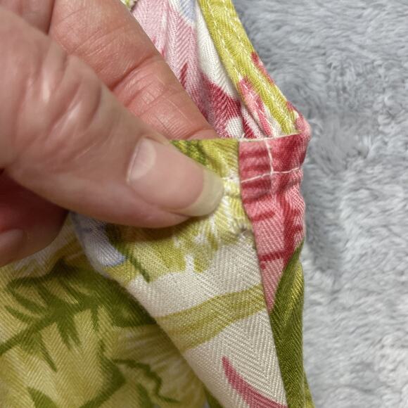 Vtg 90s Jaclyn Smith Dress Womens XL Floral Sleeveless Button Up Midi Tie Back - Picture 8 of 8